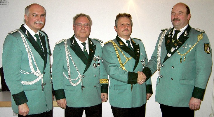 Brudermeister Gebhard Gerken, Konrad Maaßen, Peter Marx, Hans Hompesch