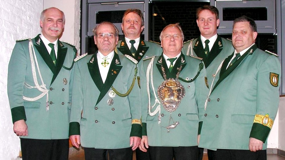 Der Vorstand im Januar 2008 v.l.n.r: Gebhard Gerken, Hans-Gert Clemens, Peter Marx, Dieter Breuer, Volker Lenzen, Karl Remus