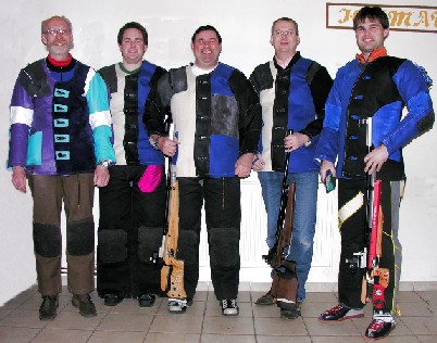 1. Mannschaft 2007-2008: Heinrich Gerken, Thorsten Hompesch, Konrad Langen, Michael Gerken, Thomas Langen