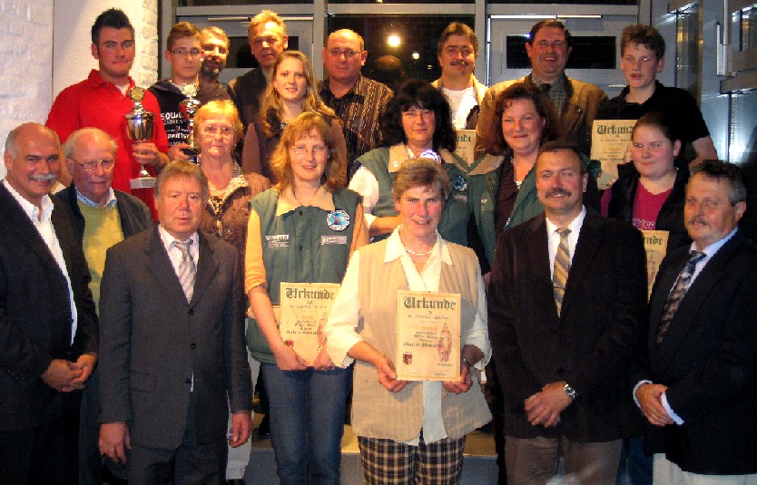 Das Gruppenbild der Sieger des 19. St. Cornelius-Pokalschießen 2008