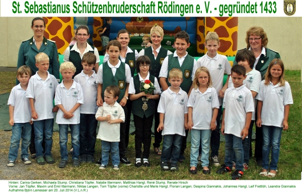 Bamibini und Jungschützen-Gruppe 2014 20140720 kinder